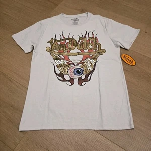 Camiseta Von Dutch Gráfica Para Hombre Talla Mediana Nueva Con Etiquetas Blanca - Imagen 1 de 10