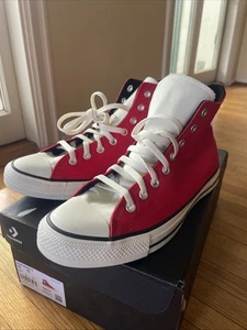Converse Chuck Taylor All Star High Red White A06008F Men Size 10 New In Box - Picture 1 of 14