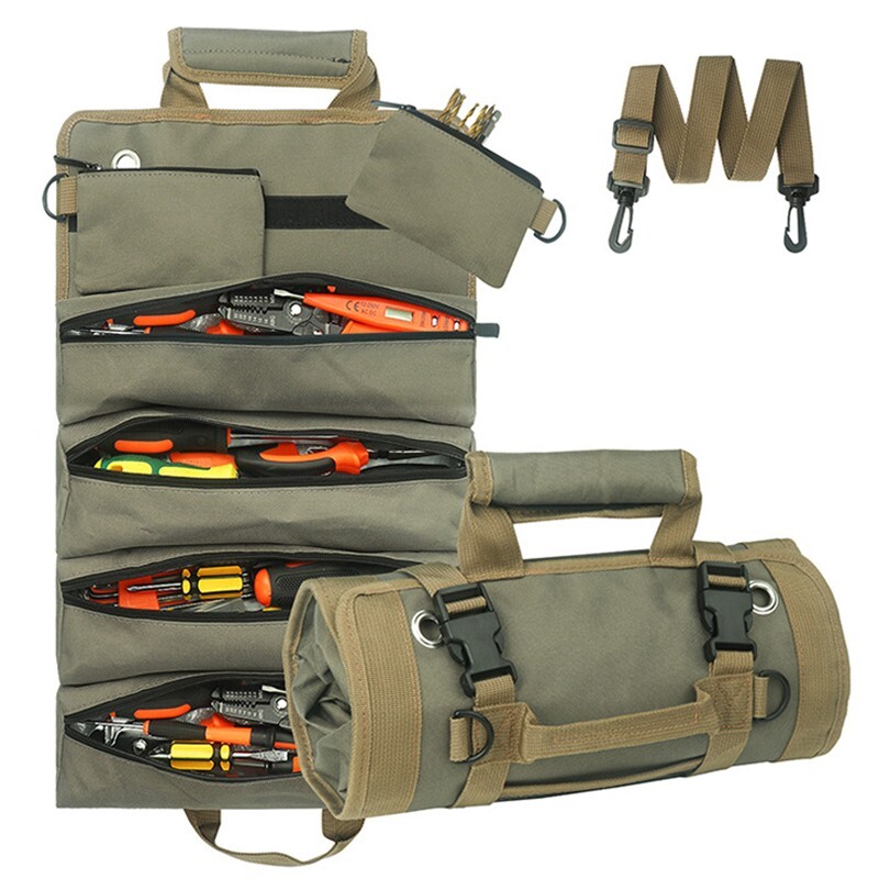 Borsa Porta Attrezzi Metabo - 46x26x28cm, Nero/Verde, Tasche Multiple, Imbottita - Foto 5