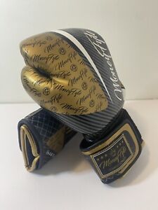 BOXING GLOVES TRAINING SPARRING KICK UNISEX BLACK GOLD   Boxing Gloves One Size
