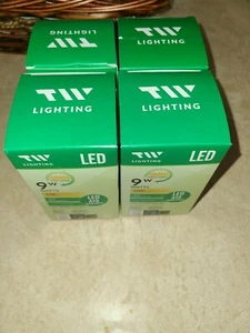 TW Lighting LED A19 9w = 60w WATTS Omni Directional 80% Less Energy 4 pack - Picture 1 of 1