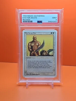⚪️⚪️⚪️ 1994 Magic The Gathering Revised EYE FOR AN EYE PSA 9 ⚪️⚪️⚪️ - Image 1 of 2