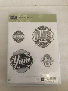 Stampin Up "Friendship Preserves " Rubber Stamp Set "NEW" - Picture 1 of 2