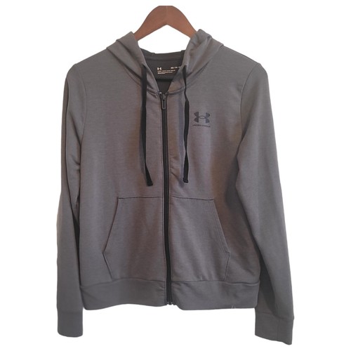 VETEMENTS Felpa con cappuccio e zip intera UNDER ARMOUR donna XS LOOSE ~ grigio