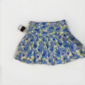 NWT Women’s Floral Tiered Skirt Ruched Waist - Picture 1 of 5
