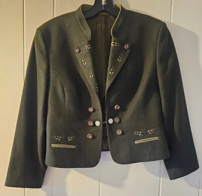 Chaqueta de lana verde vintage 1980 Loden Frey para mujer talla 40 Foto 1 de 4