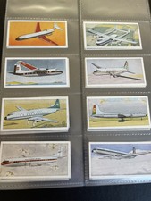 Lyons Tea Wings Across the World (1962)   Full set of 24 Aeroplanes Airplanes VG
