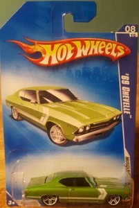 Hot Wheels 1969 Chevy Chevelle Lime Green 1:64 Scale New 2009 Muscle Mania - Picture 1 of 10