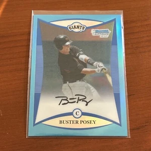 BUSTER POSEY 2013 Bowman Chrome #BDPP128 Sapphire Refractor Reprint Rookie RC - Picture 1 of 2