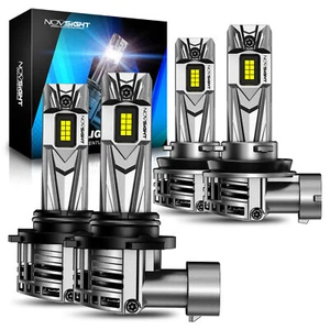 NOVSIGHT 9005 H11 LED Headlight Bulb Conversion Kit High/Low Beam Super Bright - Picture 1 of 12