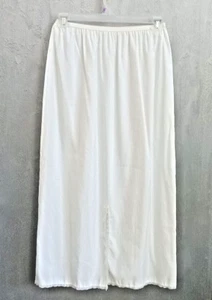 VTG Half Slip Size Large LONG Length 37" White nylon blend SEARS Roebuck modest - Picture 1 of 12