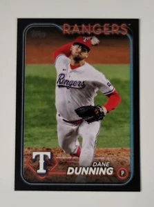 2024 Topps Series 1 - Dane Dunning (Rangers) Black Parallel 69/73 - Picture 1 of 2