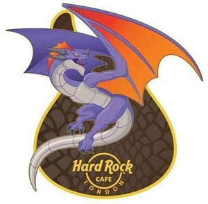2024 HARD ROCK CAFE LONDON DRAGON GUITAR SERIES LE PIN - Picture 1 of 2