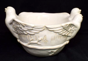 Pottery Barn 12 Days of Christmas 4 Calling Birds Oval Ivory Serving Bowl Dish - Picture 1 of 8