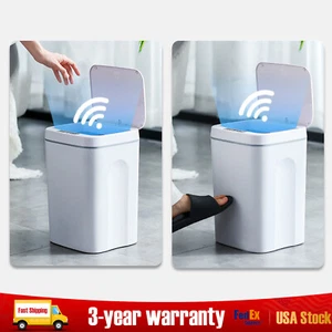 4.22 Gallon Trash Can Touchless Automatic Motion Sensor Smart Trash Can Bathroom - Picture 1 of 9
