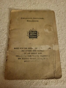 Vintage 1959 Canadian National Railways Rule Book - Picture 1 of 6