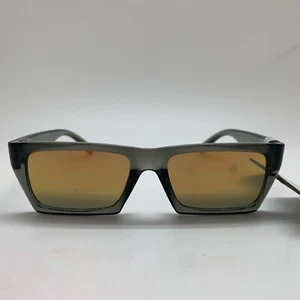 T14.4 WEST LOOP Sunglasses 23 38 GRY VL Orange Mirrored Lens Rectangle Gray Fram - Picture 1 of 6