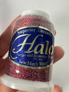 Glitter Superior Thread Decorative Serger Machine Halo 760 CRANBERRY SPARKLE - Picture 1 of 3