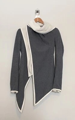 Jaqueta Lululemon Presence of Mind polar creme cinza lã envoltório aberto - Imagem 1 de 4