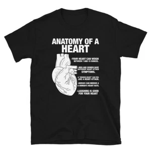 Anatomy of A Heart Human Anatomical Cardiologist T-shirt - Picture 1 of 3