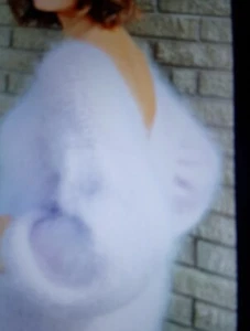 Superbe Pull RONNY Angora🐇🐇 BLANC Encolure V - Picture 1 of 6