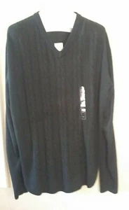 ¡Nuevo! Hombre XXL TRICOTS ST RAPHAEL NEGRO Cuello en V Manga Larga Jersey Suéter - Imagen 1 de 8