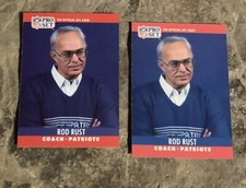 Rod Rust Football Cards. Buffalo Bills