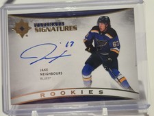2021-22 Ultimate Collection Ultimate Signatures Jake Neighbours Rookie 