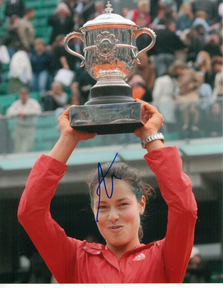 ТЕННИСНАЯ ФОТОГРАФИЯ АНА ИВАНОВИЧ С АВТОГРАФОМ 8 X 10 ДЮЙМОВ С СЕРТИФИКАТОМ ПОДЛИННОСТИ - Изображение 1 из 1