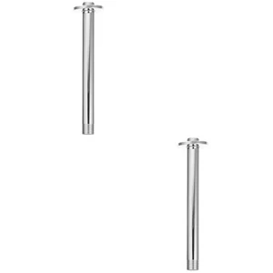  Set 2 Braccio Oscillante per Doccia Soffione Doccia Supporto Portatile Bagno Inox - Foto 1 di 12