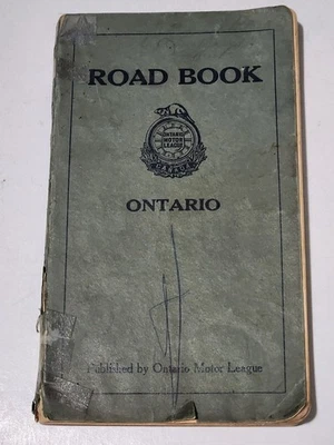 1927 ROAD BOOK ONTARIO ONTARIO MOTOR LEAGUE DIRECTIONS MAPS Foto 1 de 4