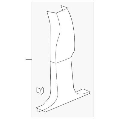 Genuine GM Lower Center Pillar Trim 25916392 - Image 1 of 2