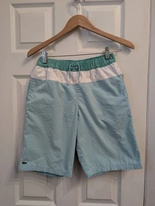 LACOSTE Boy's Swim 9" Shorts Trunks Size 14 Lined Pockets - Picture 1 of 7