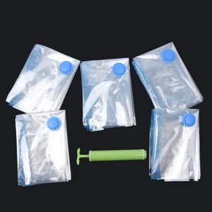 5pcs 70 50cm Aspirateur Rangement Sacs Espace Saver&hand Pompe Seal D - Picture 1 of 12