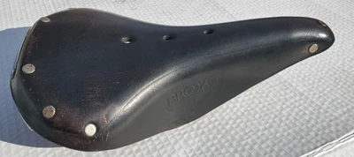 Sillín de cuero para bicicleta Brooks B15 Champion de colección Schwinn Peugeot Motobecane Foto 1 de 4