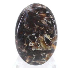 48.50Ct Natural Turkish Stick Agate Oval Cabochon Loose Gemstone 39x26x5mm - Picture 1 of 2