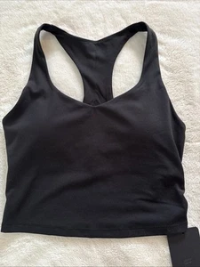 Fabletics Sports Bra Anywhere Built In Bra Tank Active Wear Padded Black Small S - Picture 1 of 7