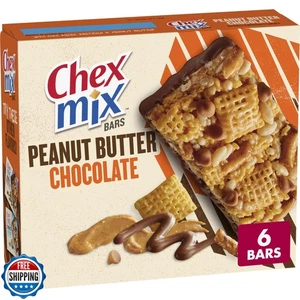 Chex Mix Peanut Butter Chocolate Treat Bar, 6 Bars - Picture 1 of 5