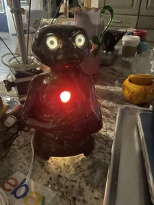 RARE Vintage 1980's Handmade E.T. Extra-Terrestrial Ceramic Night Light Lamp - Picture 1 of 4