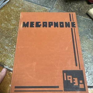 1938 Waukesha Wi High School Jahrbuch Megaphon mit Unterschriften - Bild 1 von 18