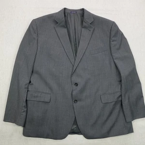 Stafford Blazer Mens 50 Classic Fit Gray Wool Suit Jacket Sport Coat Lined - Picture 1 of 14