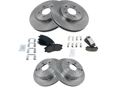Kit de pastilha de freio e rotor dianteiro e traseiro 16527TTXP Chevrolet Equinox 2007-2009 - Imagem 1 de 2