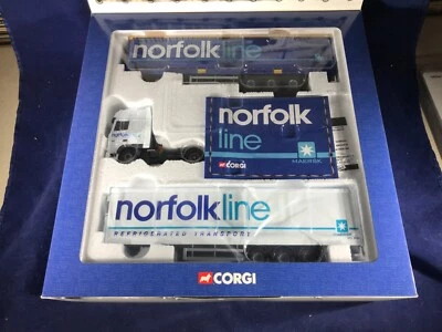 K-32 CORGI 1:50 SCALE DIE CAST TRUCK - CC99129 NORFOLK LINE SET  - Image 1 of 4