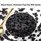 Schwarze Rosinen getrocknete schwarze Kishmische afghanische kernlose reiche Trockenfrüchte 250gm (8,8 OZ)""