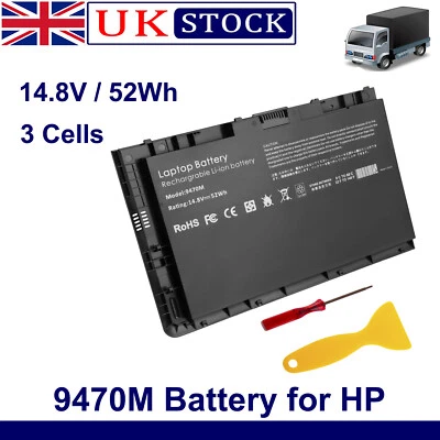 9470M Battery for HP EliteBook Folio 9470 BT04XL BA06XL 687945-001 687517-171 - Image 1 of 4