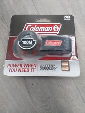 Coleman® BatteryGuard™ 200l Headtorch AAA 200 Lumens 100m 2 Modes Lighweight.