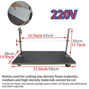 220V Sponge Cutting Machine Hot Wire Foam Cutter Tabletop Styrofoam Cutting Tool - Picture 1 of 10