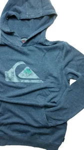 Neu mit Etikett Quiksilver Pullover Langarm blau Grafik Hoodie Small P17 - Bild 1 von 2
