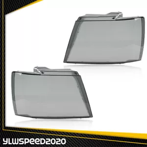 Headlight Lamps Protector Smoke Lens Cover Fit For 2007-14 Chevy Tahoe Suburban - Bild 1 von 9