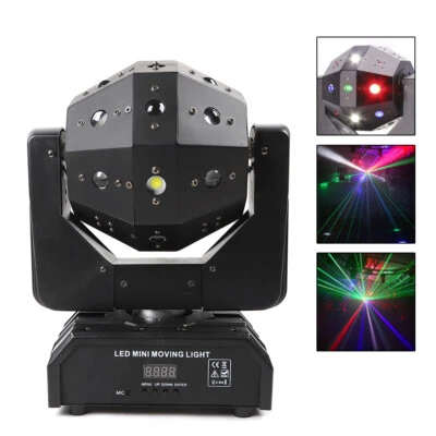 RGBW LED Laser Moving Head Stage Light New DMX DJ Disco Party Effect Lighting - Image 1 of 4